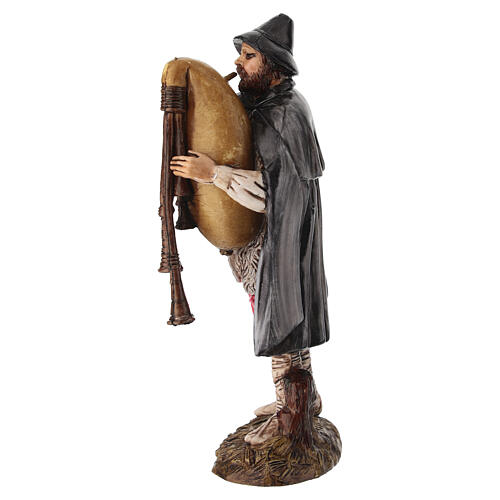 Bagpiper Nativity Figurine with Bagpipes, Moranduzzo 12 cm 2