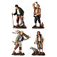 Set, 4-teilig, neapolitanische Figuren für 12 cm Krippe von Moranduzzo s1