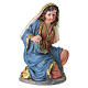 Nativity in resin with gold finish for 16 cm Nativity Scene, set of 3 s3