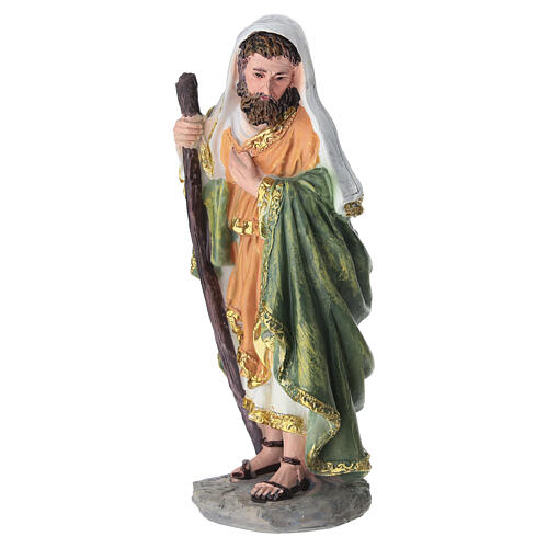 Natividad de resina acabado dorado para belén 16 cm set 3 piezas 4