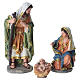 Nativité en résine finition or pour crèche 16 cm, set 3 pièces s1