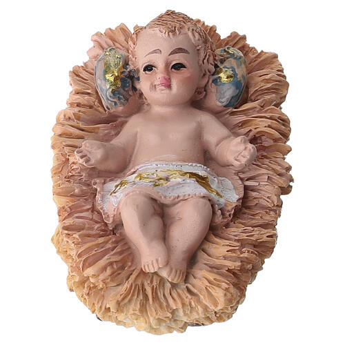 Natività in resina finitura oro per presepe 16 cm set 3 pezzi 2