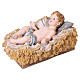 Nativity with Angel in gold-finish resin for Nativity Scene, set of 6, 50 cm s5