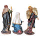 Nativity with Angel in gold-finish resin for Nativity Scene, set of 6, 50 cm s14