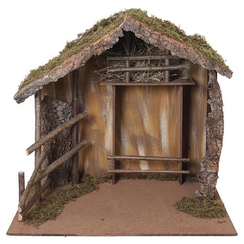 Scena Narodzenia Pańskiego 45 cm, 3 postacie - szopka Fontanini ze stajenką, 100×100×70 cm 12