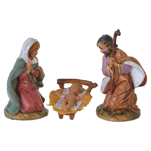 Scena Narodzenia Pańskiego - figurki do szopki Fontanini 4 cm, zestaw 5 postaci 2