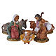 Scena Narodzenia Pańskiego - figurki do szopki Fontanini 4 cm, zestaw 5 postaci s1