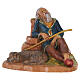 Vecchio che riposa 12 cm presepe Fontanini s1