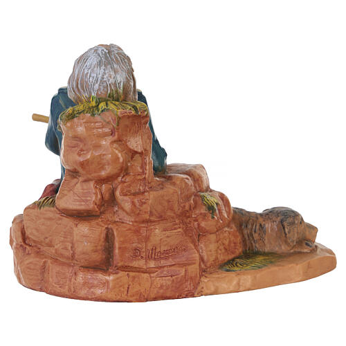 Starzec odpoczywający - figurka do szopki Fontanini 12 cm 4