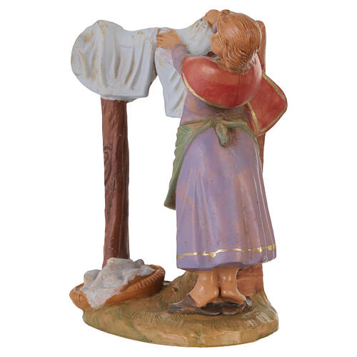 Kobieta wieszająca pranie - figurka do szopki Fontanini 12 cm 3