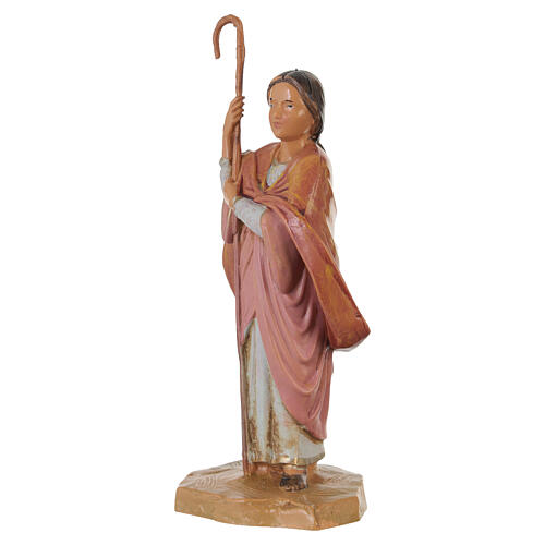 Pastorella con bastone Fontanini presepe 12 cm 2