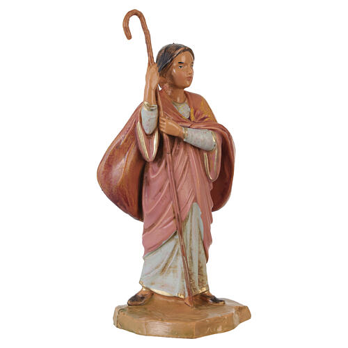 Pastorella con bastone Fontanini presepe 12 cm 3