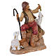 Pastorello seduto con le pecore Fontanini presepe 19 cm s3