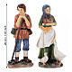 Set 10 statuine per presepe pastori misti 20 cm s3