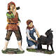 Set 10 statuine per presepe pastori misti 20 cm s5