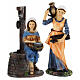 Set 10 statuine per presepe pastori misti 20 cm s6