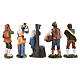 Set 10 statuine per presepe pastori misti 20 cm s8