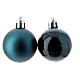 Set of 26 Eco-friendly Christmas balls emerald green 100% recycled plastic 40 mm s2