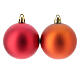 Set 13 boules de Noël colorées durables 100% plastique recyclé 60 mm s2