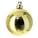 Box 27 pz palline color oro 60 mm plastica riciclata s4