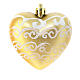 Set 6 pz palline natalizie oro forme miste glitterate 90 mm s3