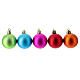 Set 26 piezas bolas mix colores ecosostenibles navideñas 40 mm s2