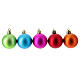 Boules de Noël set 26 pcs mélange couleurs 40 mm plastique recyclé s2