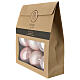 Eco-friendly Christmas balls, set of 6, pink recycled plastic, 80 mm s1