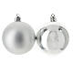 Eco-friendly Christmas balls, set of 13, silver finish, 60 mm s2