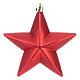 Set of 6 red star ornaments for Christmas trees 100 mm s3