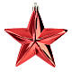 Set of 6 red star ornaments for Christmas trees 100 mm s4