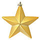 Set 6 pz palline dorate a forma stella albero Natale 100 mm  s3