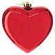 Pallina Natale cuore rosso lucido 150 mm s4