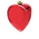 Glossy red heart Christmas tree ornament 150 mm s2