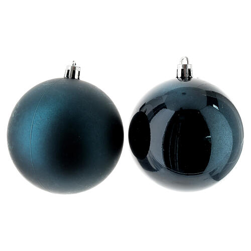 Weihnachtskugeln, 6er-Set, smaragdgrün, recycelter Kunststoff, Ø 80 mm 2