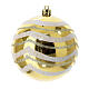 Box of 6 golden Christmas balls, recycled plastic, 80 mm s4