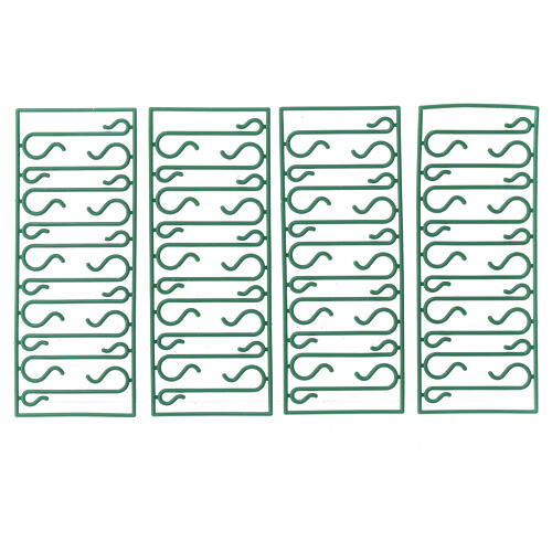 Set of 38 plastic Christmas tree baubles mixed colors red, blue pink 40-60 mm 4