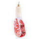 Tomahawk steak, Christmas tree ornament, blown glass, h 5 in s4