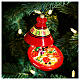 Moroccan tajine, Christmas tree ornament, blown glass, h 5 in s2