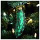 Blown glass Christmas tree cucumber ornament, height 10 cm s2