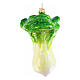 Chinese cabbage blown glass Christmas ornament, height 10 cm s3