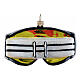 Ski goggles, blown glass Christmas decoration, 3.5 in s5