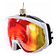 Addobbo occhiali sci albero Natale vetro soffiato altezza 9 cm s3