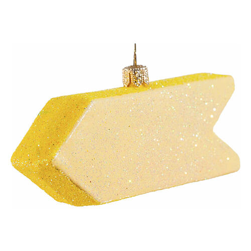 Dekoracja choinkowa szkło dmuchane znak Tiki bar, wysokość 10 cm 4