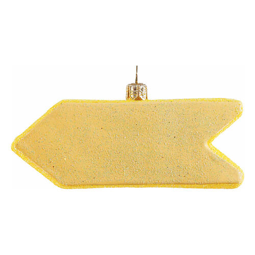 Dekoracja choinkowa szkło dmuchane znak Tiki bar, wysokość 10 cm 5