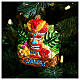 Aloha tiki enfeite vidro soprado árvore Natal h 11 cm s2