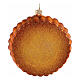 Blown glass apple pie Christmas tree ornament, height 8 cm s5