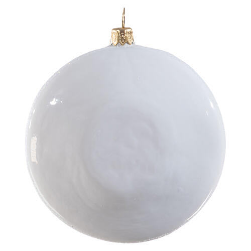 Blown glass Christmas tree crepe ornament, height 9 cm 5