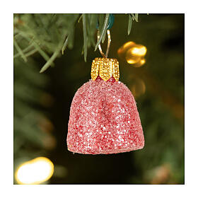 Set of 6 gummy candies 3 cm blown glass Christmas tree ornaments