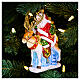 Santa Claus reno vidrio soplado decoración árbol Navidad altura 15 cm s2